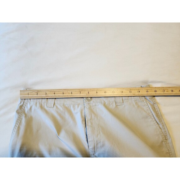 GAP Khaki Midi Skirt Size 8 Stretch Beige Y2K Utility Core Cotton Blend - Picture 6 of 9